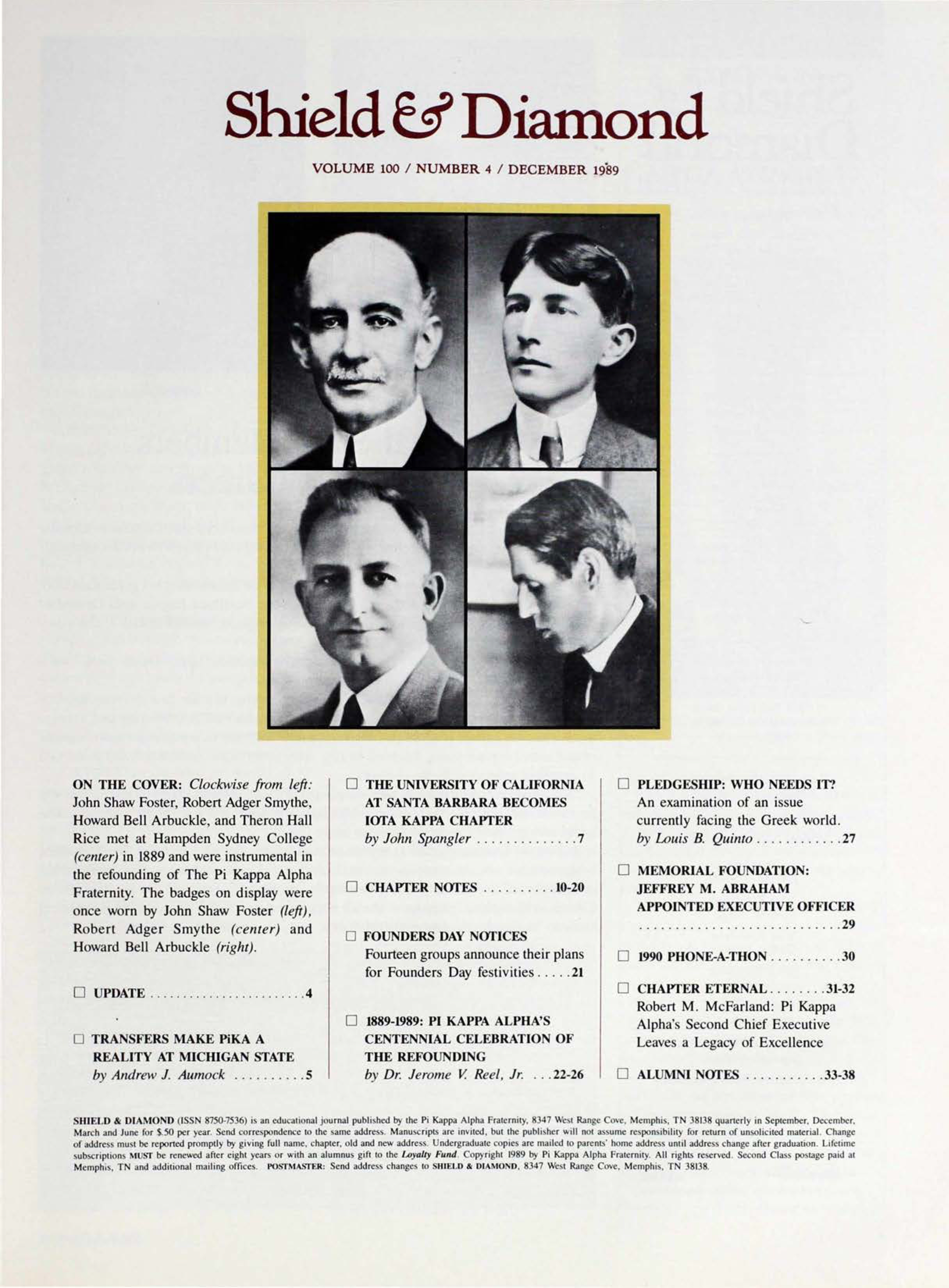 On The Cover, December 1989